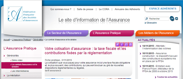 Cotisation d’assurance FFSA