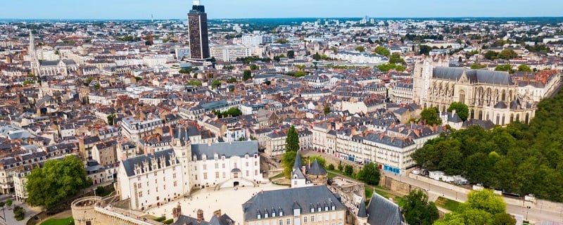 vue paronamique de Nantes