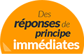 des réponses de principe immédiates
