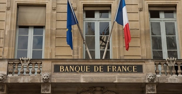 Façade du bâtiment de la Banque de France  