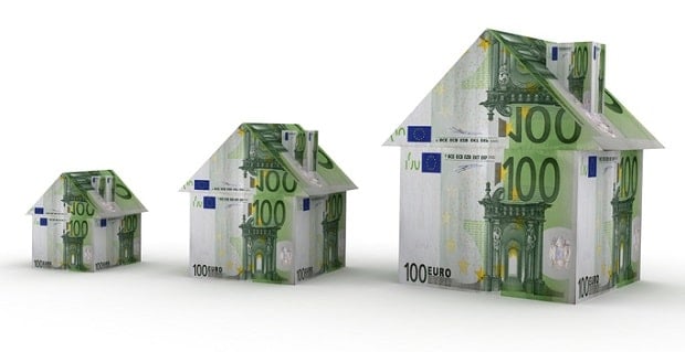  Mini maisons en billets d'euros 