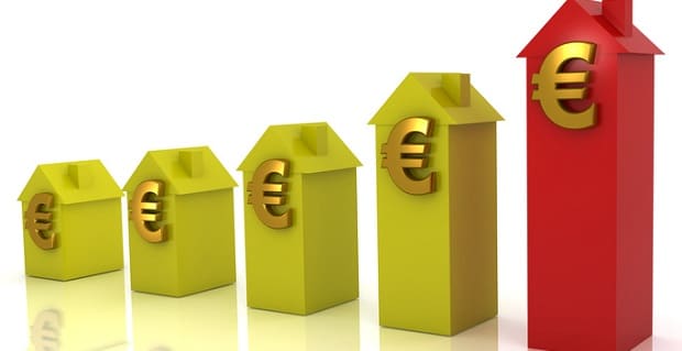  hausse de l'immobilier en euros