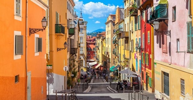 vue des rues de Nice