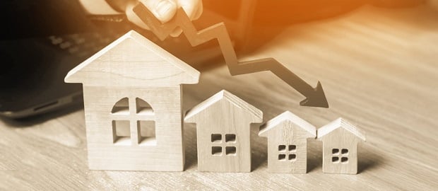 Projet achat immobilier en baisse