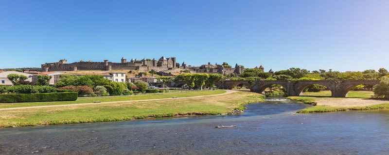  Vue large de la cité de Carcassonne