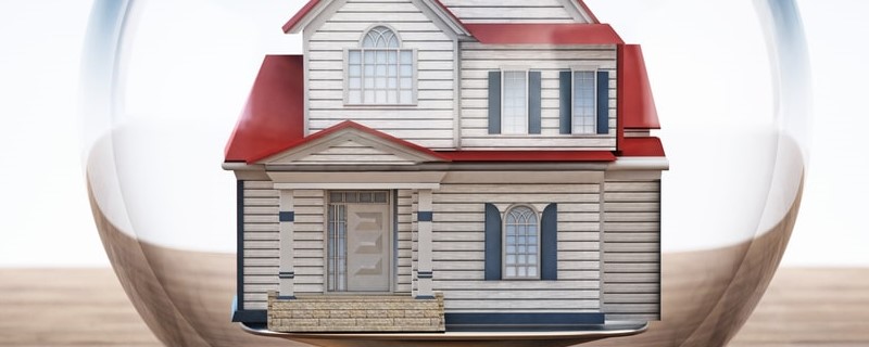 Maison restant à l’intérieur du bol