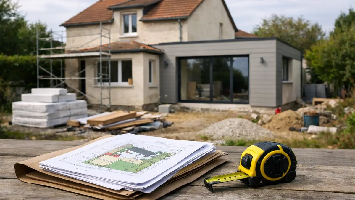 Extension de maison et dossier de d&eacute;claration d&rsquo;urbanisme