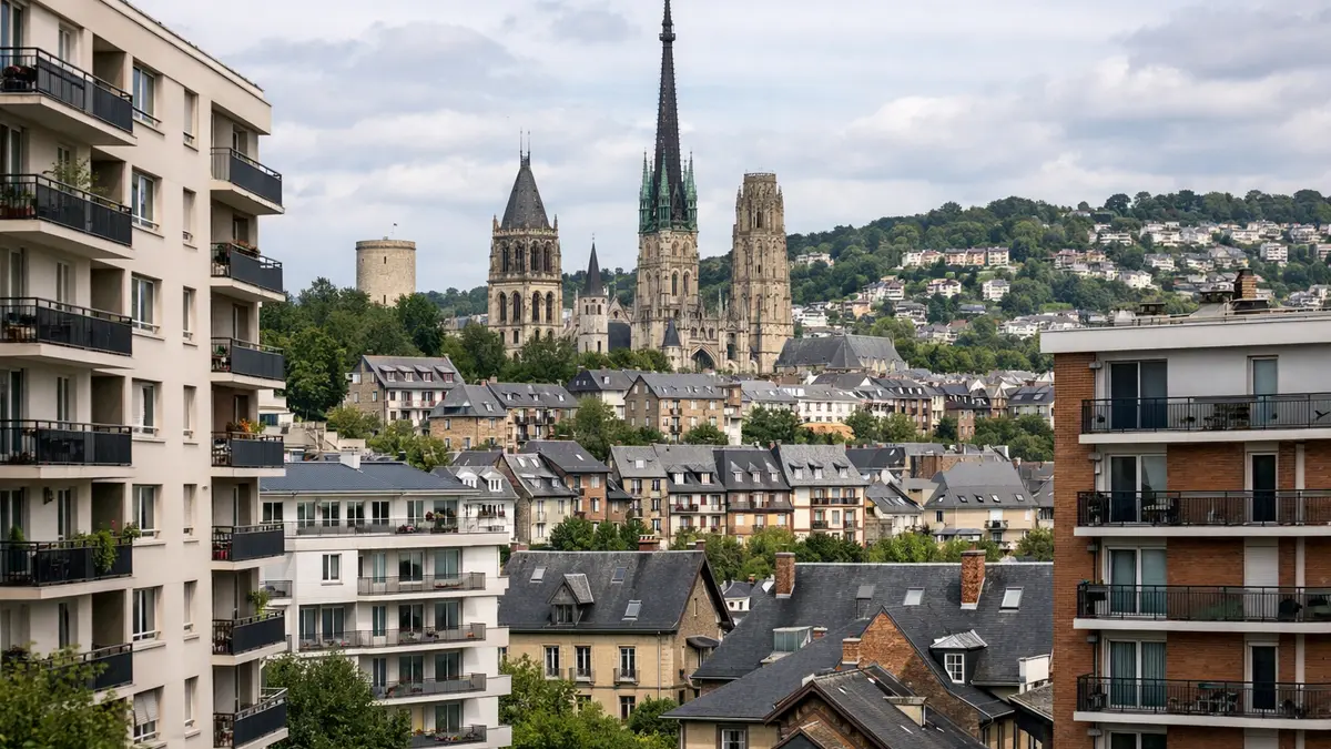 Immeubles et maisons &agrave; Rouen