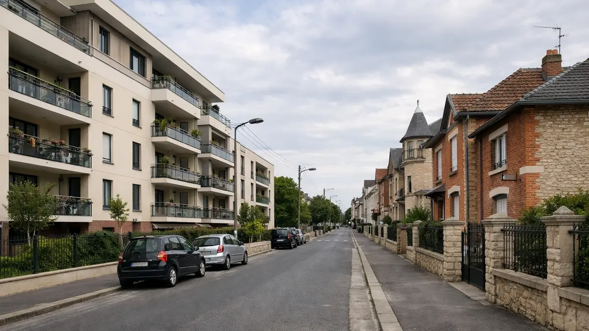 Immeuble et maisons individuelles &agrave; Reims