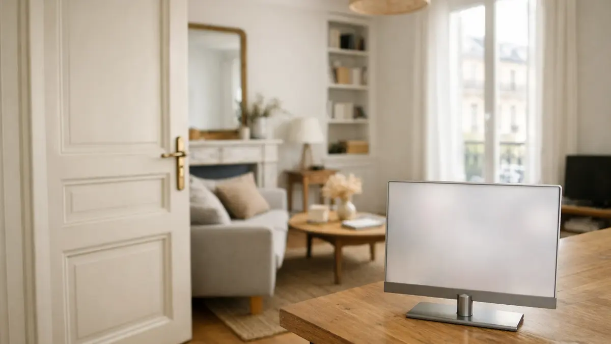 Porte de chambre dans un logement proposé à la location