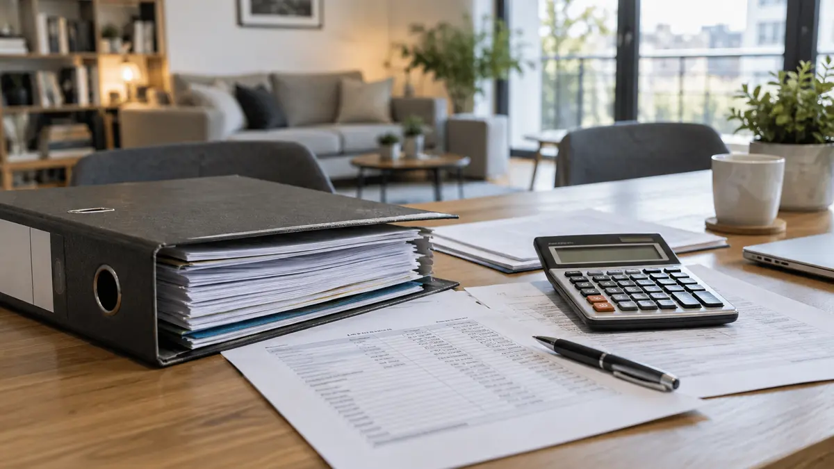 Appartement meublé et documents de fiscalité immobilière