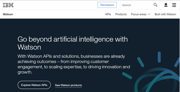  Capture du site Watson IBM