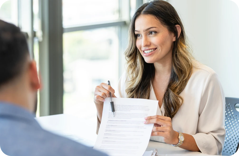Signature d'un contrat de prêt immobilier