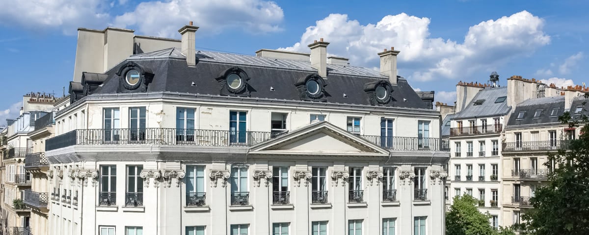 Paris, les immeubles du Marais