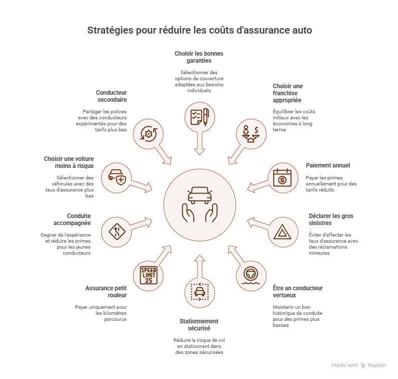 infographie assurance auto pas cher