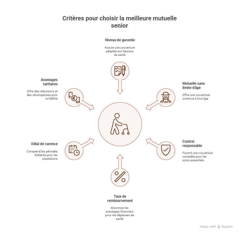 infographie quelle mutuelle pour un senior de plus de 70 ans