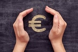 Signe d'euro pour une demande d'argent 