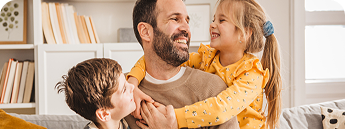 Famille souriante